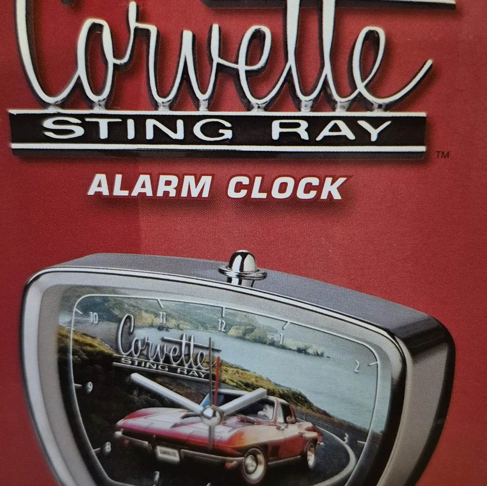 CHEVROLET CORVETTE STING RAY CLOCK New In Box. By Mark Feldstein